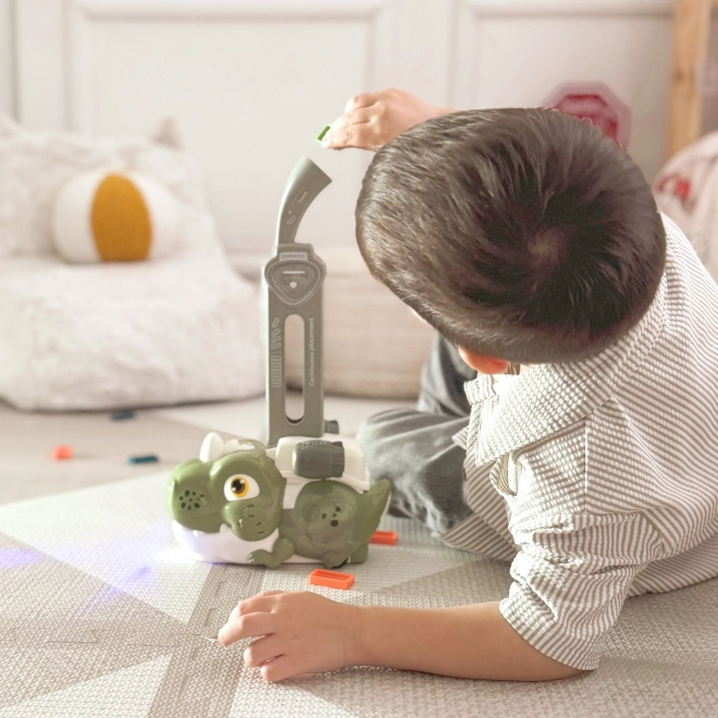 Electric Train Toy and Dominoes Dinosaur - Orange