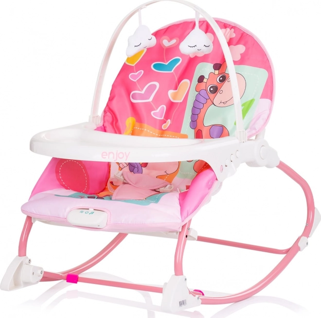 Kinderschommelstoel Enjoy roze