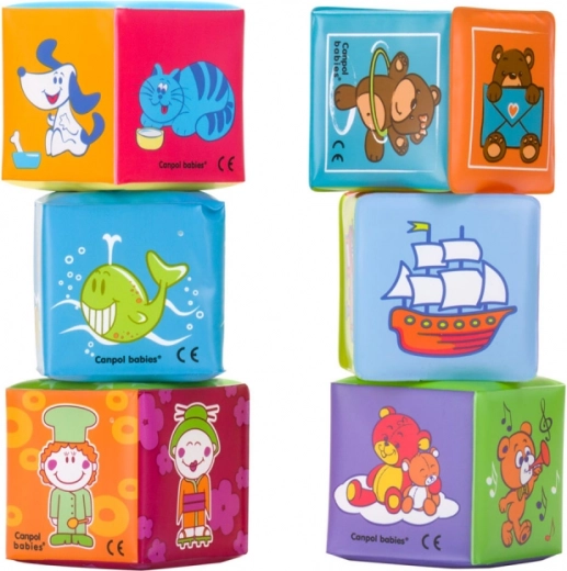 Cheerful illustrations develop senses and vocabulary