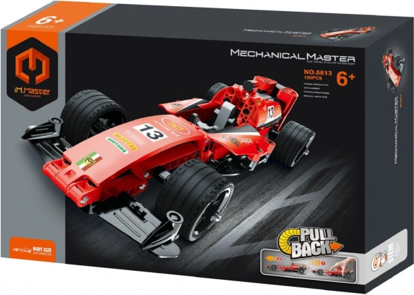 Pull-Back Racing Car Building Set, 150 Pieces