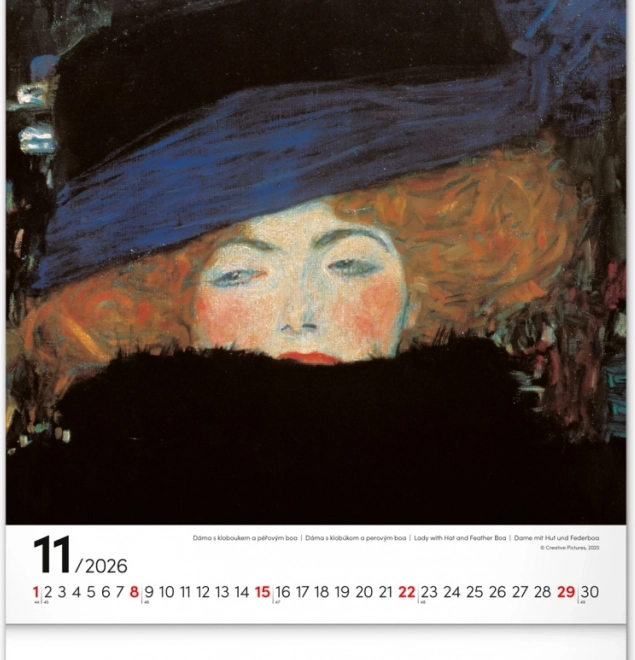 Calendrier mural Gustav Klimt 2026