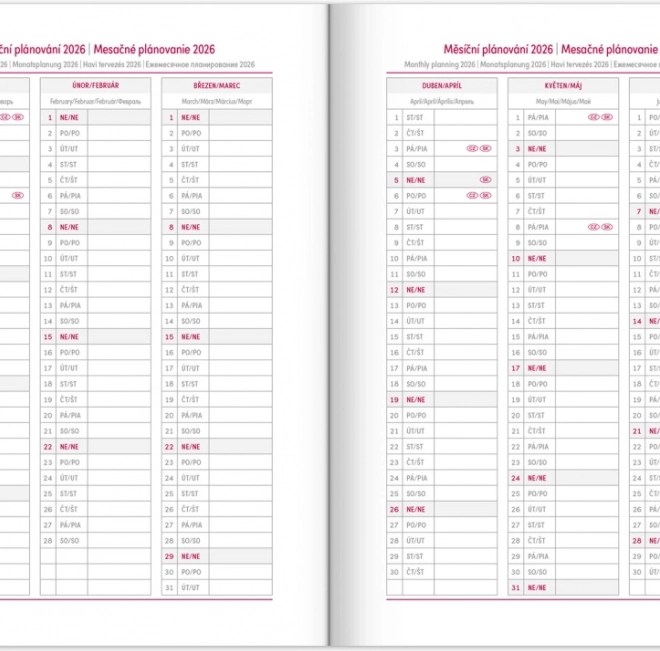 Weekly Diary Notique Balakon 2026 Green