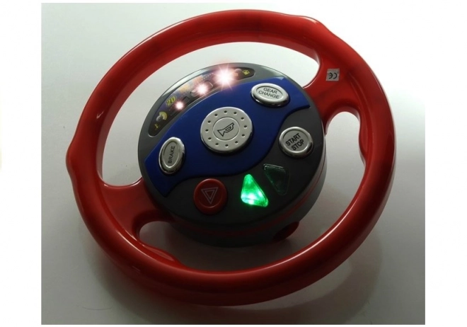 Children's steering wheel simulator with realistic sounds