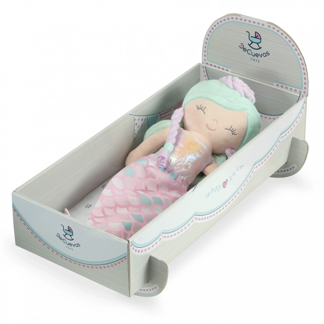DeCuevas 20041 Pluche Pop 2-in-1 OCEAN FANTASY - 36 cm met Wieg
