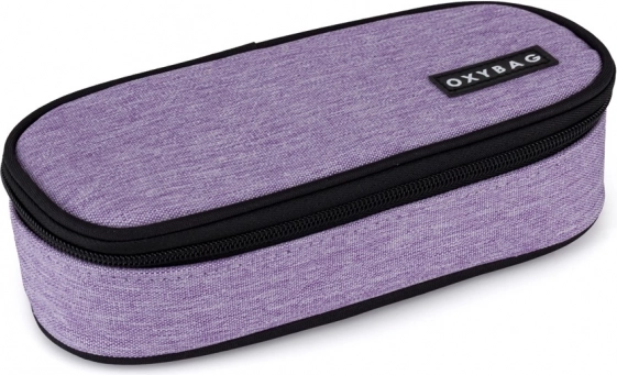 School Pencil Case Unicolor Purple