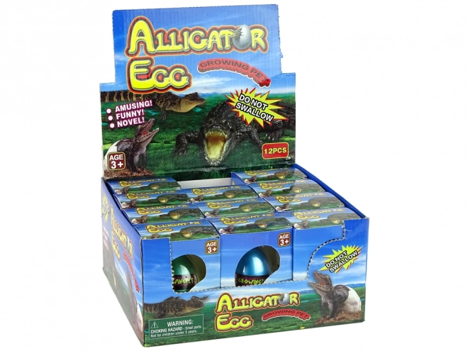 groeiend ei alligator krokodil 6 cm