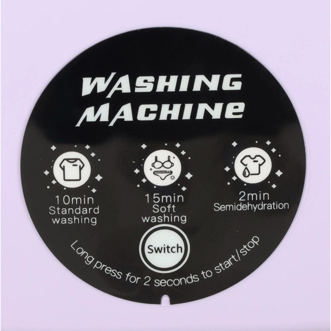 Mini Faltbare Reise Waschmaschine 8L Lila