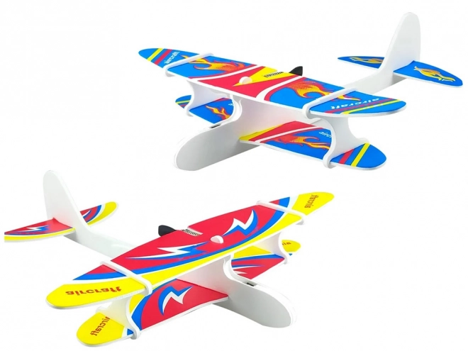 Avion lumineux en polystyrène avec moteur