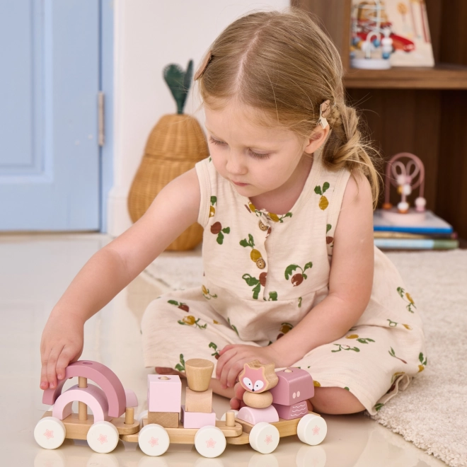 Viga Puzzle Train Set with Blocks