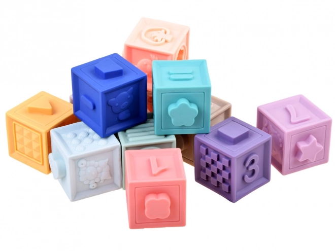 Zachte sensorische blokken voor baby's 12 stuks