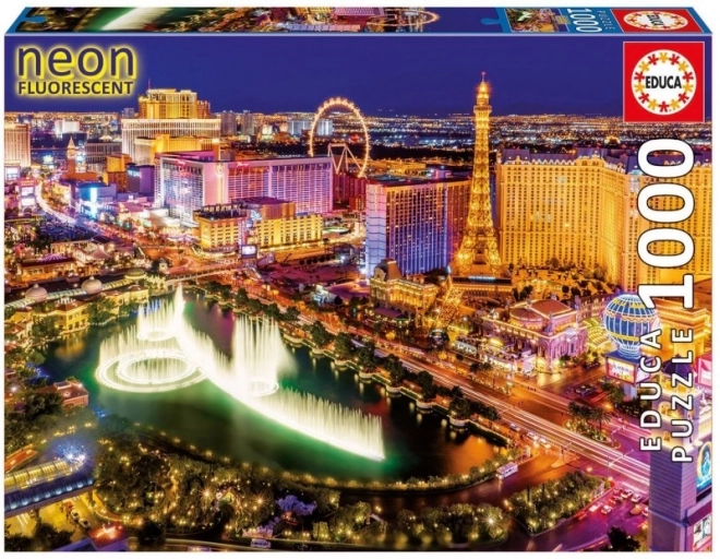 Puzzel 1000 stukken, Neon Las Vegas