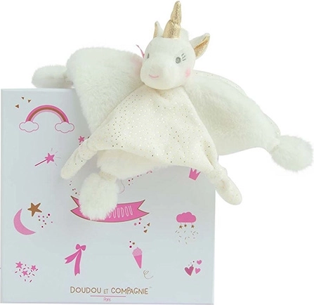 Doudou gift set – plush snuggle unicorn 22 cm