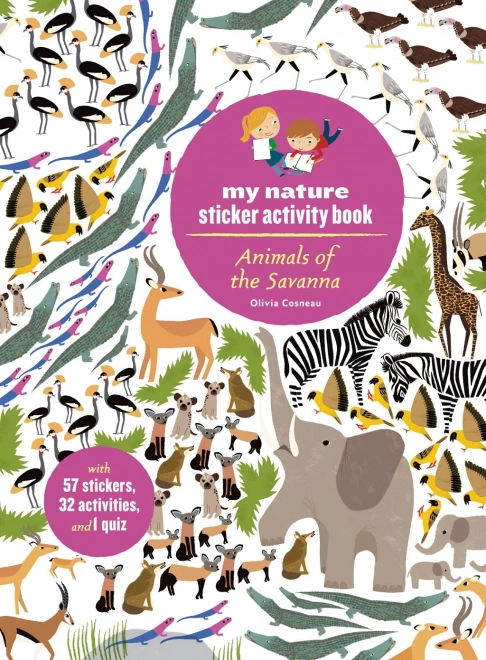 Activiteitenboek met stickers - Dieren van de savanne