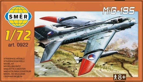 Modèle MIG-19S 12,5x18cm dans une boîte 25x15x5cm
