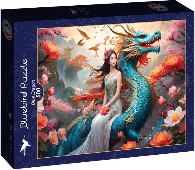 Puzzel Blauwe Draak 500 Stukken