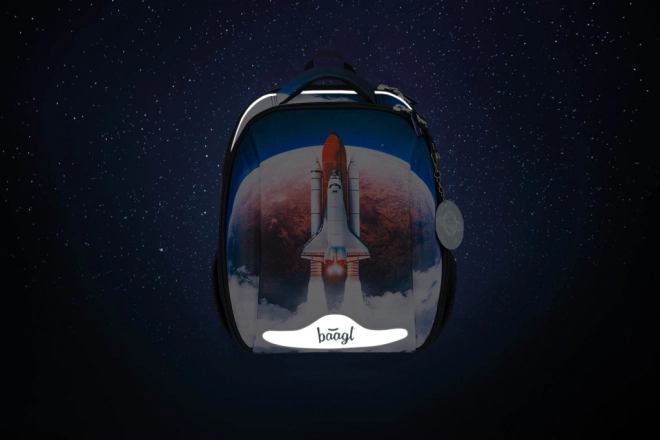 Baagl Schulset Space Shuttle: Ranzen, Federmäppchen, Beutel