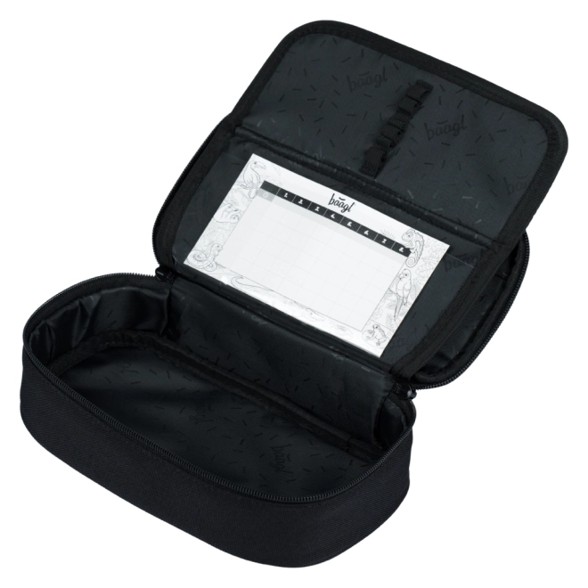 school pencil case BAAGL Darkness made from recycled material