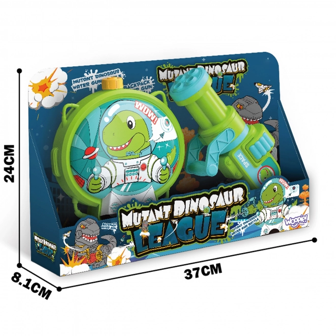 Water Gun with Backpack - Dinosaur Design
