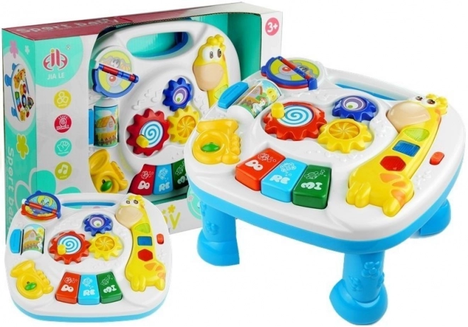 Multifunctionele educatieve tafel met giraf 2v1