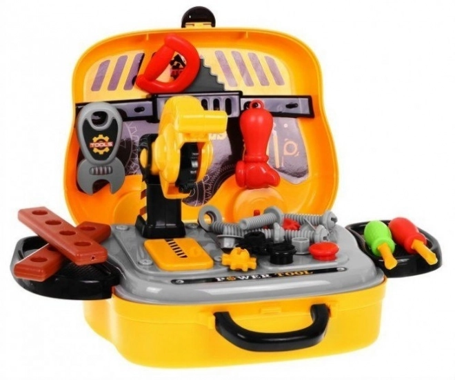 Kindergereedschapset 2-in-1 met koffer en werkbank
