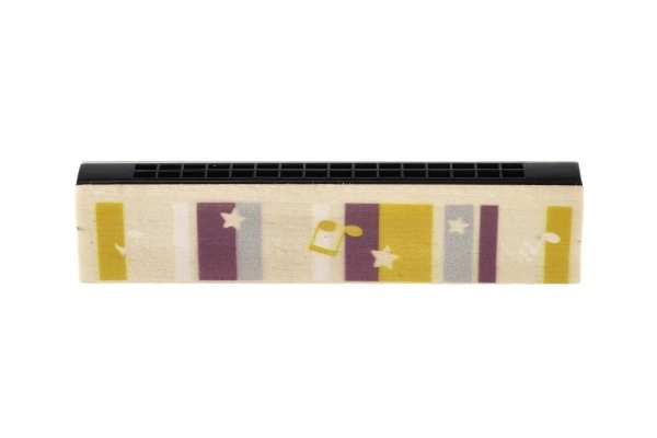 Colorful Wooden Harmonica for Kids