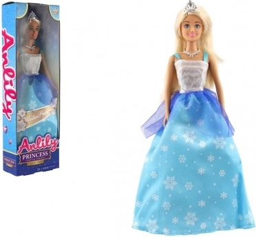 Pop prinses Anlily in blauwe jurk