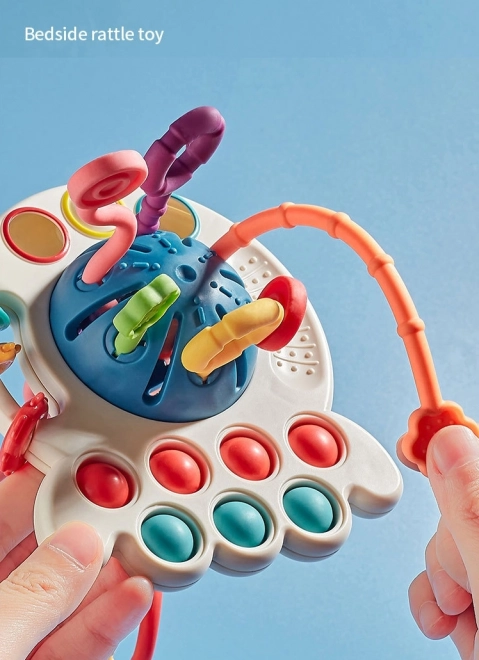 Woopie Multifunctional Montessori Baby Sensory Toy Teether