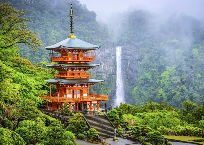 Puzzel Pagode Seiganto-ji Japan 1000 stukjes