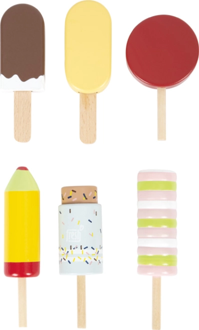 6 houten ijslolly’s voor eindeloos speelplezier