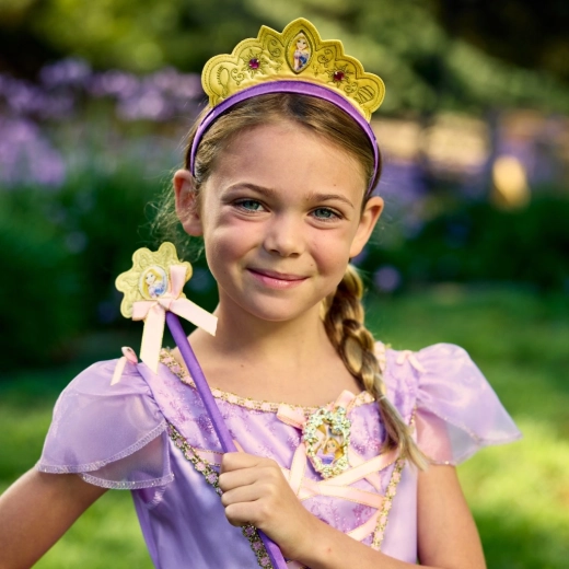 Rapunzel set toverstaf en kroon voor kleine prinsesjes