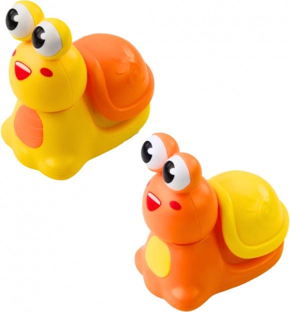 Leuke slak met aandrijving voor de kleintjes