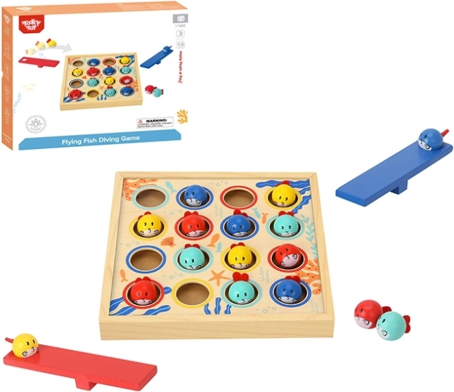 Wooden Game for Kids Flying Fish