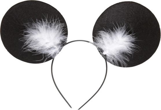 Black headband with mouse ears