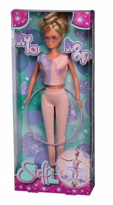 Steffi Puppe mit Hula-Hoop-Reifen