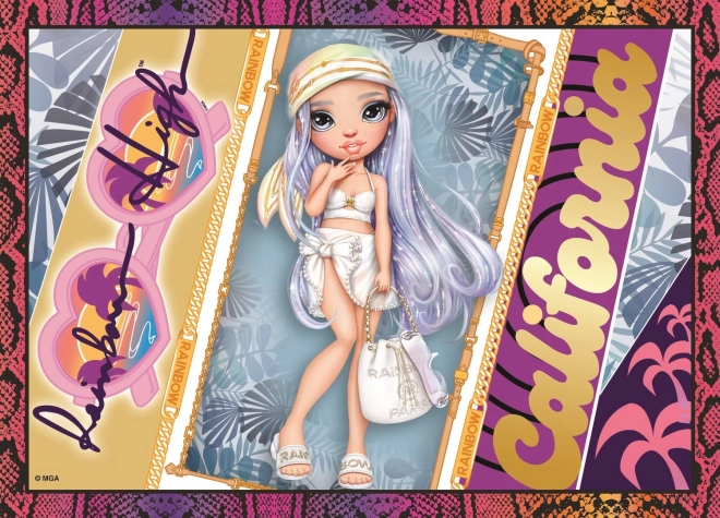 Puzzle 4in1 Modern Dolls Rainbow High