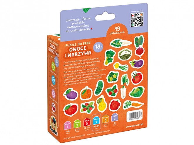 Puzzles par paires - Fruits et légumes