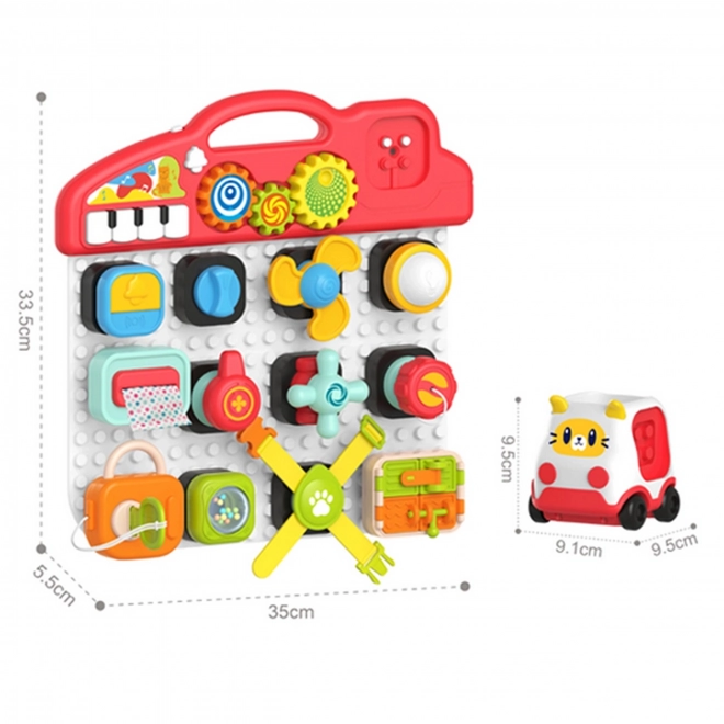 Woopie Montessori Children's Manipulative Panel Colorful Activity Panel