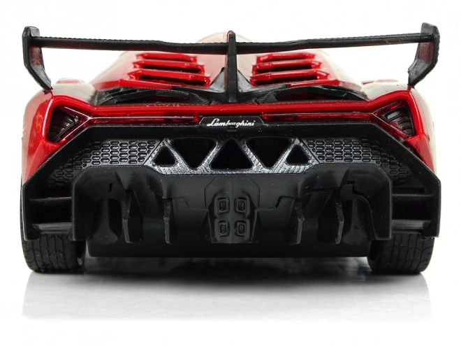 Sportwagen R/C 1:24 Lamborghini Veneno Rood 2.4 G Lichten