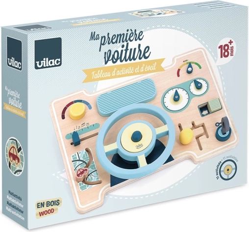 Vilac Houten dashboard met stuur voor kinderen