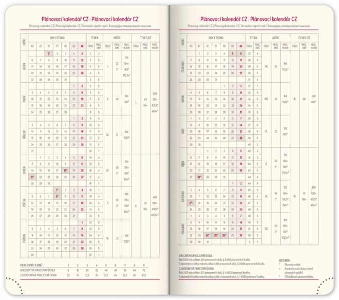 Zakagenda Twill 2025 zwart-goud