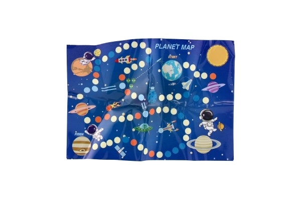 Navette spatiale avec accessoires en plastique 10x12x7cm