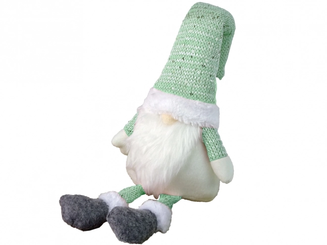 Verlichtende kerstkabouter 40 cm groen