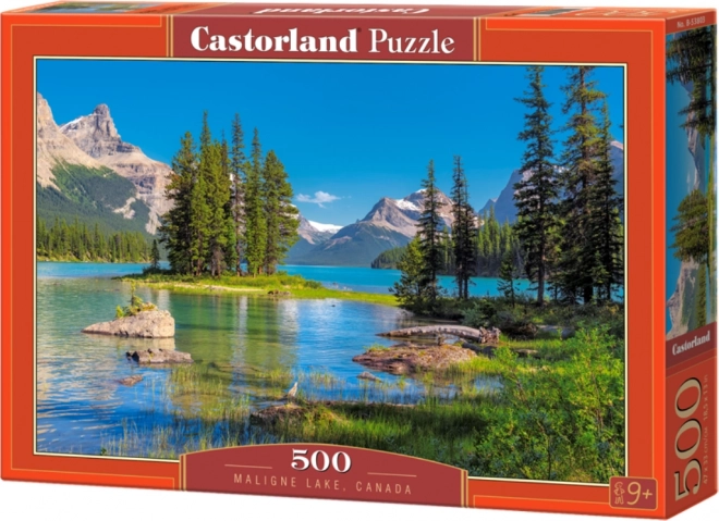 Puzzel 500 stuks Maligne Lake Canada