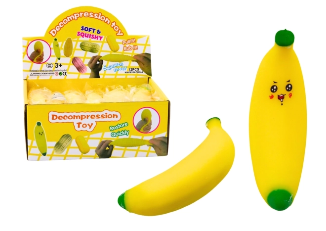 Banaan Stretch Rubber Geel
