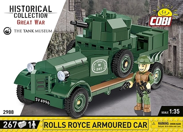 Blokken Historische Collectie Rolls-Royce Gepantserd Voertuig 1920 Model Mk I