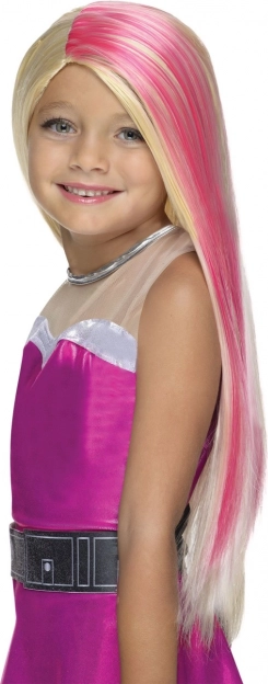 Kinderpruik Barbie in vrolijke kleuren
