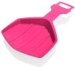 Luge à pelle pour enfants Clown en plastique – Rose