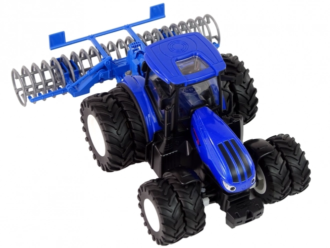 Tracteur télécommandé 1:24 Blue Disc Aggregate Metal