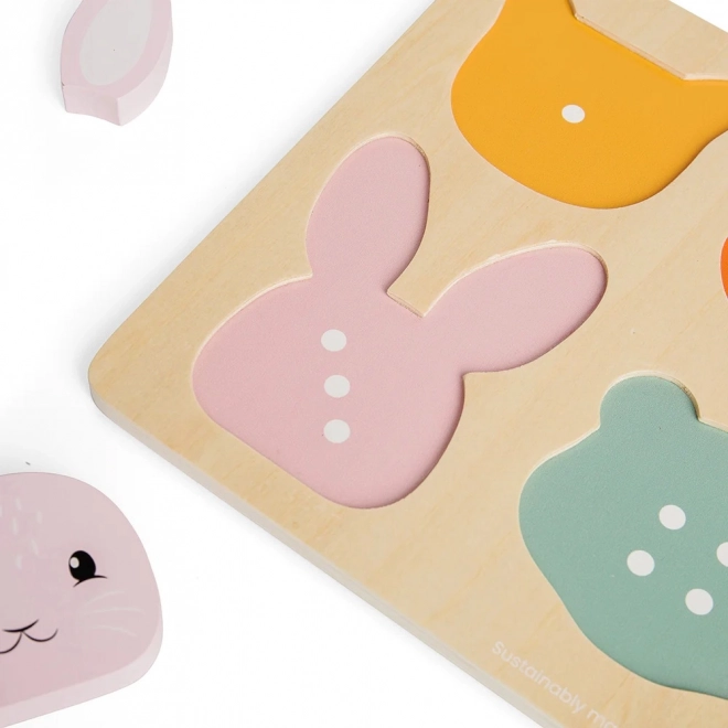 Holz-Steckpuzzle mit Zählen Bigjigs Toys