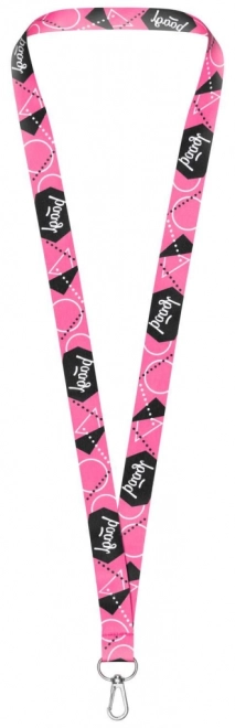 Lange roze sleutelhanger